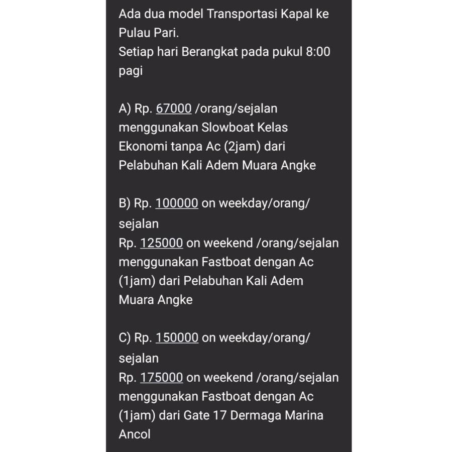 Pari Solata Seaview Homestay Syariah Kepulauan Seribu Kültér fotó